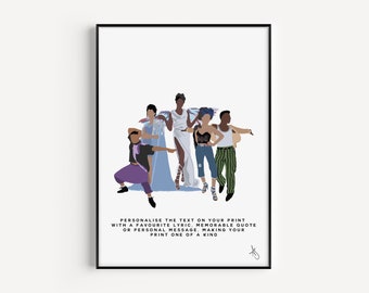 Pose Inspired Print | TV Show, Gift, Vogue, Disco, LGBT, Gay, Trans, Poster, Wall Art, Custom, Personalised | Available in A5, A4 or A3.