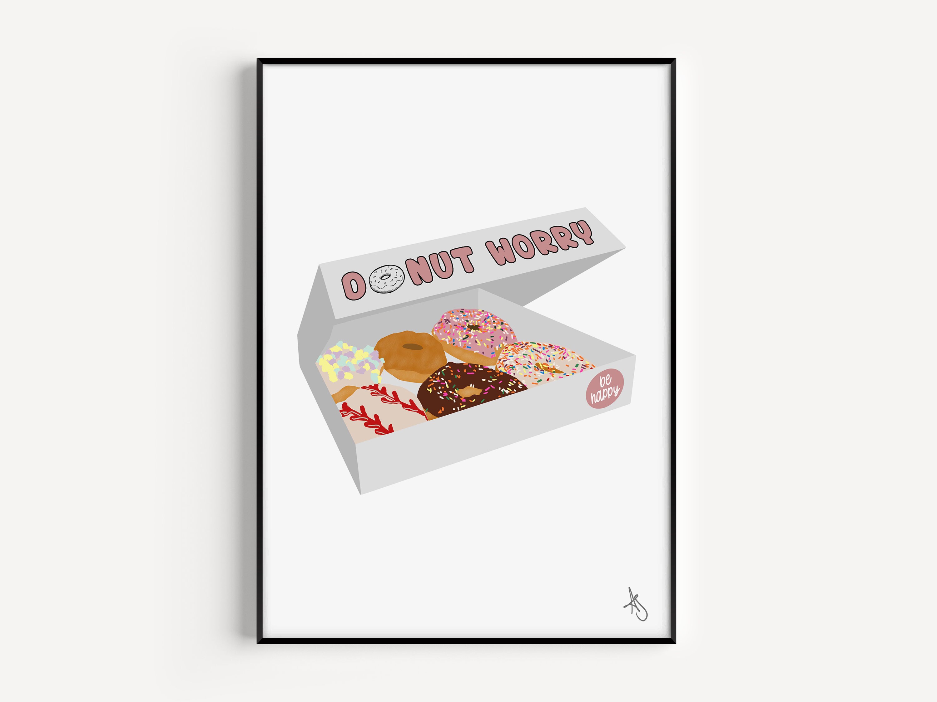 YEP Rainbow Foil Art Print Donuts, Dinosaurs, Video Games, Zines and All  Good Things 