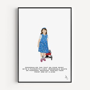 Impresión inspirada en Matilda / Película, Sra. Honey, Niños, Póster, Roald Dahl, Trunchbull, Personalizado, Regalos / Disponible en A5, A4 o A3.