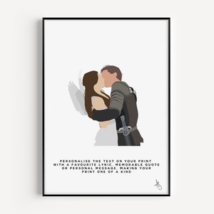 Romeo & Juliet Inspired Print | Movie, Film, Shakespeare, Poster, Art, Leonardo DiCaprio, Custom, Personalised | Available in A5, A4 or A3.