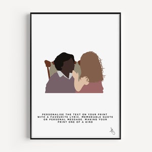 Die Hilfe inspiriert Druck | Film, Poster, Geschenk, Kinder, Wandkunst, Individuell, Personalisiert, Positiv | Erhältlich in A5, A4 oder A3.