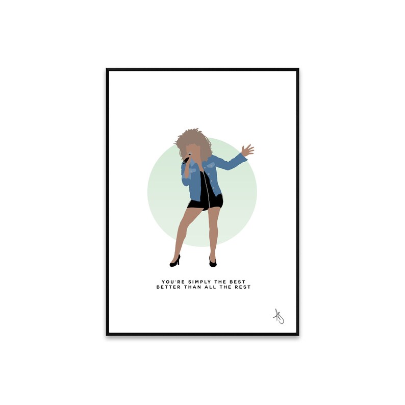 Tina Turner You're Simply The Best Better Than All The Etsy