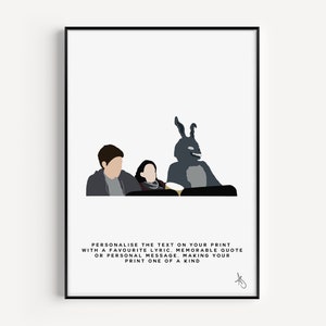 Donnie Darko Inspired Print | Movie, Film, Gift, Poster, Wall Art, Jake Gyllenhaal, Custom, Personalised | Available in A5, A4 or A3.
