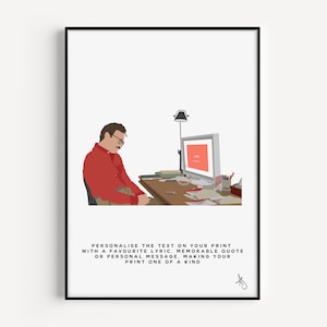 Her Inspired Print | Movie, Spike Jonze, Joaquin Phoenix, Gift, Interior Design, Print, Custom, Personalised | Available in A5, A4 or A3.