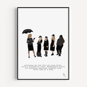 American Horror Story : Coven Inspired Print | TV, Gift, Witch, Poster, Halloween, AHS, Personalised, Custom | Available in A5, A4 or A3.