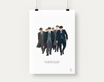 PEAKY BLINDERS Shelby Bros Minimalist Music Poster Posteritty Minimal Print