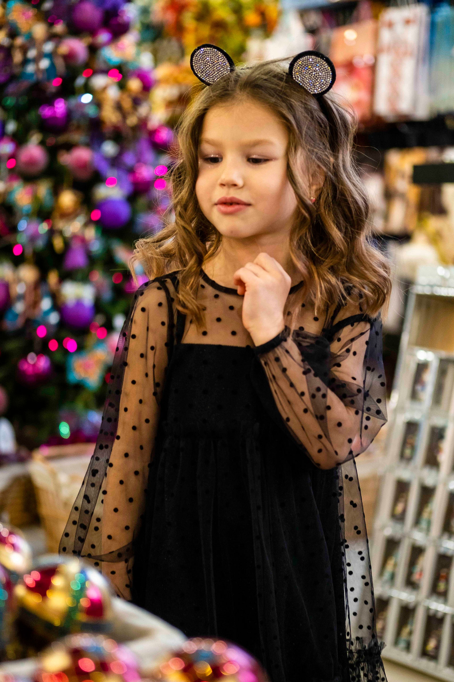 Black party dress Birthday girl dress Black girl dress Etsy