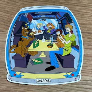 Inside the Mystery Van Sticker  - Glossy/Matte Die Cut Vinyl Sticker