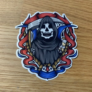 Santa Muerte portrait Sticker  - Glossy/Matte Die Cut Vinyl Sticker