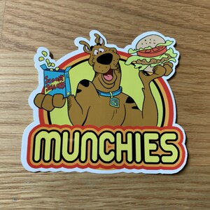 Dooby Doo Munchies  Sticker  - Glossy/Matte Die Cut Vinyl Sticker