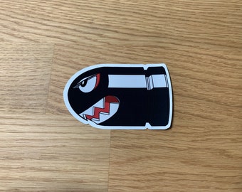 Bullet Bill - Glossy/Matte Die Cut Vinyl Sticker