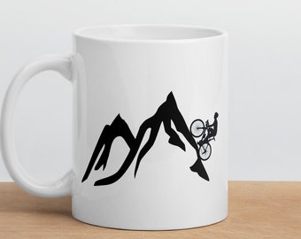Mountain Bike Mug - Mountain Bike Coffee Mug - Bicycle Mug - Biking Mug - Mountain Bike Gift - Mountain Bike Cup - Campfire Coffee Mug