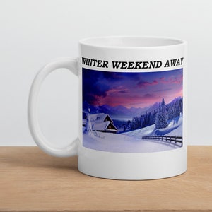 Jungle Mountain Mug, Coffee Mug, Cartoon Mountains, Mountain Peak Mug, Sunny Mountain Gift, Snow Mountain Mug, Peak Christmas Gift, Mug/Cup