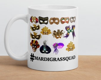 Mardi Gras Mok, Mardi Gras Gift, Carnaval Koffie Cup, New Orleans Gift, Mardi Gras Geschenken, New Orleans Mok, Carnaval Mok