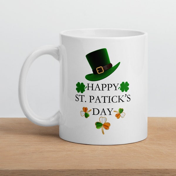 Bonne | de tasse de la Saint-Patrick Bonne Saint-Paddy | Bonne Saint-Patrick | Tasse à café | Mug du jour des feuilles