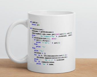 Developer Commands Mug 11oz Ceramic | Gift for SysAdmin, Developer, IT, Tech, Coder Gift, Programmer Humor Mug