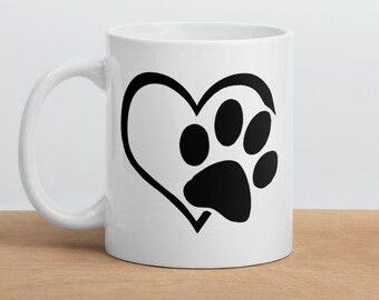 Regalo del Día de San Valentín para los amantes de las patas, Regalo del Día de San Valentín para el esposo Taza del Día de San Valentín para el novio Regalo de la novia Esposa Taza de café