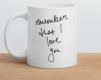 I love You mug, Coffee Mug for Him, Valentine's Day Gift for Boyfriend, Valentine's Day Gift for Him,  Gift for Him, Birthday Gift for Him