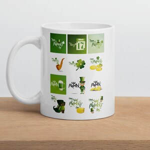 Kleeblatt Becher, Kleeblatt, St. Patrick es Day, Irisch, Tasse, Personalisiert, Custom, Geschenk, Kaffeebecher, Glücksbringer