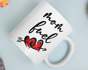Mamma Fuel-mugg | Mamma-kaffemugg | Inspirerande mugg för mamma | Mamma-kaffemuggar | Mors dag-present | Nybliven mamma-mugg | Mamma-present | Mammamugg