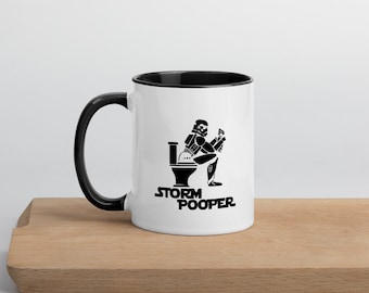 Storm Pooper 11oz Mug, Stormtrooper Coffee Mug, Gift For Friend, Gift For Dad, Best Friend Gift, Funny Mug Gift
