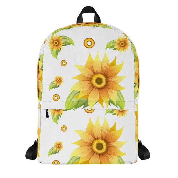 White sunflower backpack cheap