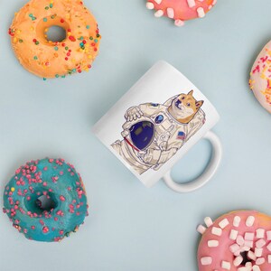 Dogecoin Mug - Dogecoin - Doge Astronaut - Crypto - Dogecoin Gifts