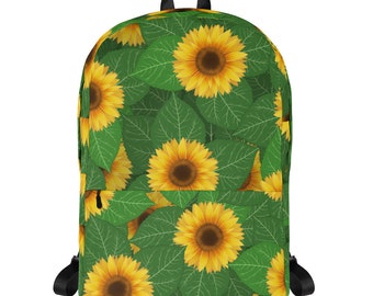 Sunflower キャンバスバックパック カレッジガールズ レディース USB充電ポート付き Pawsky キャンバススクールバックパックセット 軽量 ティーン ガールズ