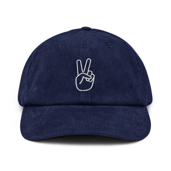 Hat Corduroy Hats Embroidered Line 