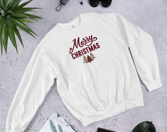 Moletom feminino de Natal, roupa de Natal, camisa xadrez de búfalo, suéter de Natal, moletom de Natal, pijama de Natal feminino