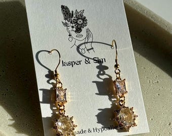 Statement Sparkly Dangling Earrings