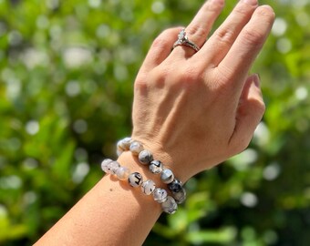 Rutilated Agate Beaded Stretch Bracelet