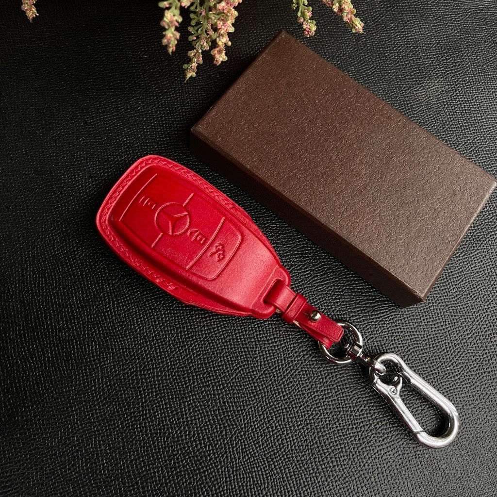 Mercedes key case Leather Car Key Fob CoverLeather Key Case Etsy