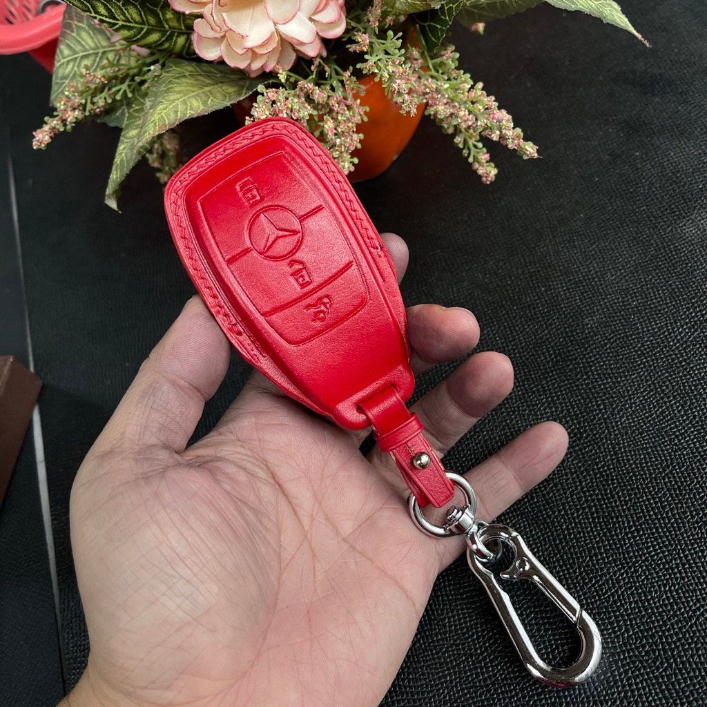 Mercedes key case Leather Car Key Fob CoverLeather Key Case Etsy