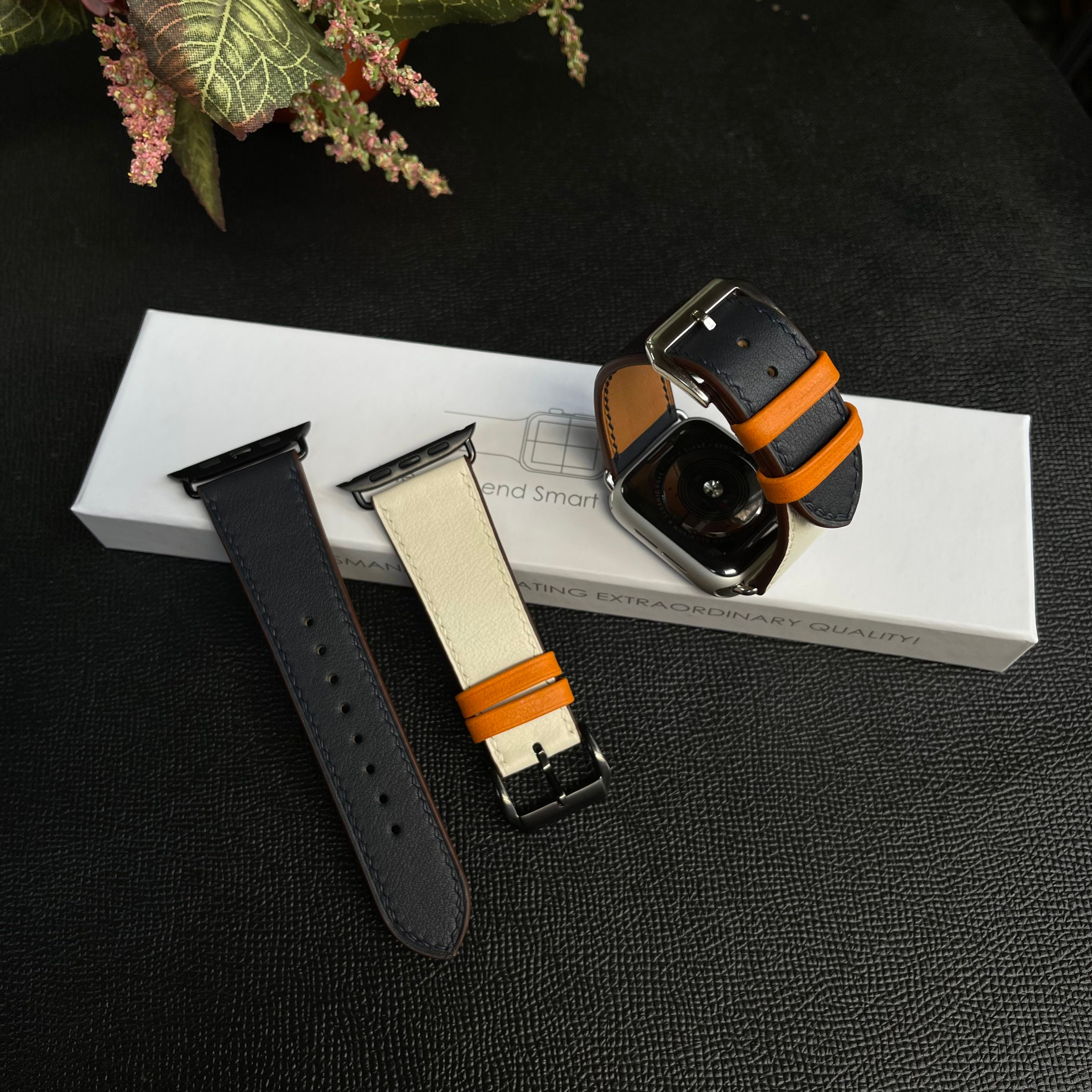 Handmade Leather Apple Watch Straps 38mm 40mm 41mm 42mm Etsy