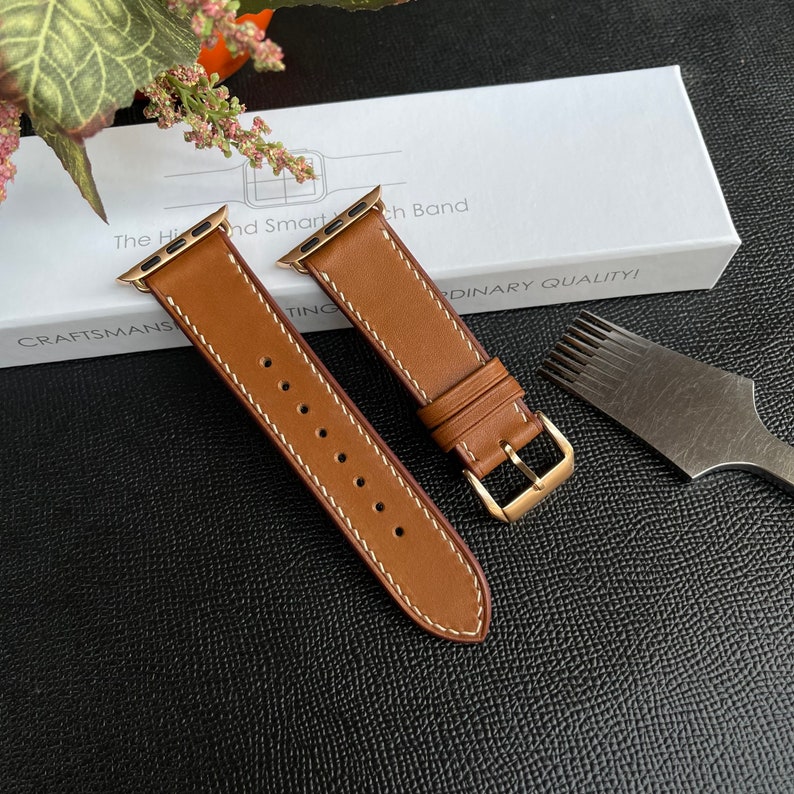 Handmade Leather Apple Watch Straps 38mm 40mm 42mm Etsy