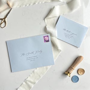 Stampa buste con inchiostro nero / Indirizzamento ospiti e mittenti / Inviti matrimonio A7 / Stampa indirizzi / Cancelleria per eventi