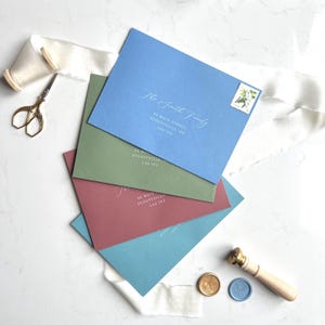 Stampa buste con inchiostro bianco / Indirizzamento ospiti e mittenti / Inviti matrimonio A7 / Stampa indirizzi / Cancelleria per eventi