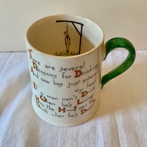 Carlton Ware Novelty Hangman Pub Mug