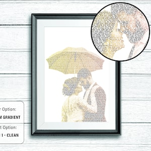 DIGITAL DOWNLOAD FILE Custom Song Lyrics Photo, Wedding Song Lyrics Photo, First Dance Song, Anniversary Gift, Personalized Gift for Couples