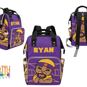 Lakers diaper store bag