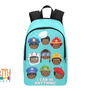 Boys Can Be Anything Backpack - Back to School for Black Boy - Brown Kid Back to School - Black Boy Empowerment Bag