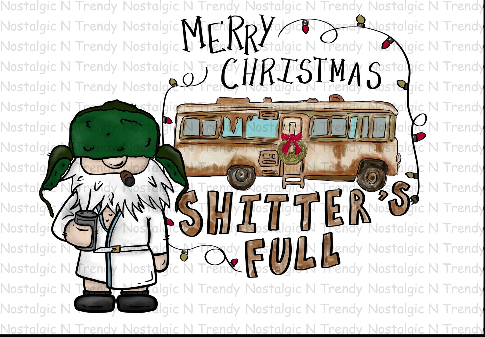 Christmas Vacation RV Shitter's full Ready to Press Etsy