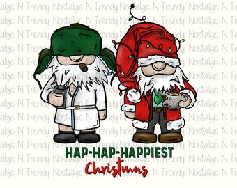 Sublimation Transfer Ready to press, Christmas Vacation Gnome Christmas sublimation transfer print