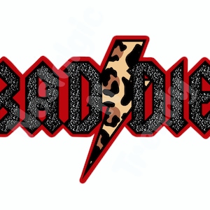 BADDIE Rock PNG File for sublimation, BADDIE digital download for sublimation, baddie rock png for sublimation design