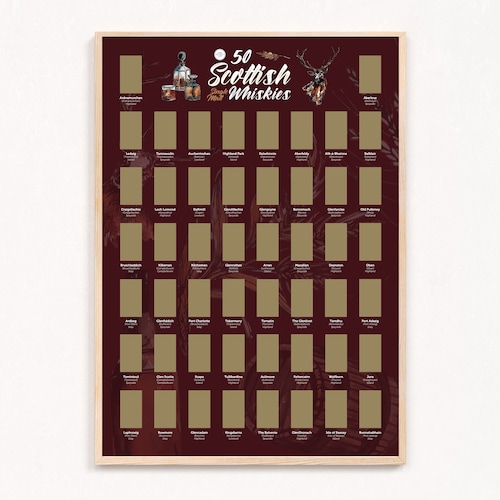 50 Scottish Gins Scratch off Bucket List Poster Gin Etsy UK