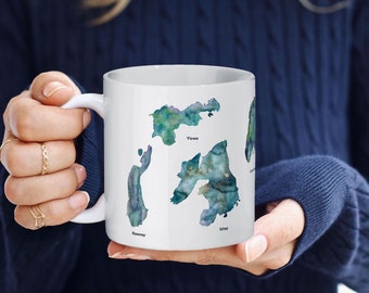 Kubek ceramiczny „Wyspy” – Szkocka sztuka wyspiarska