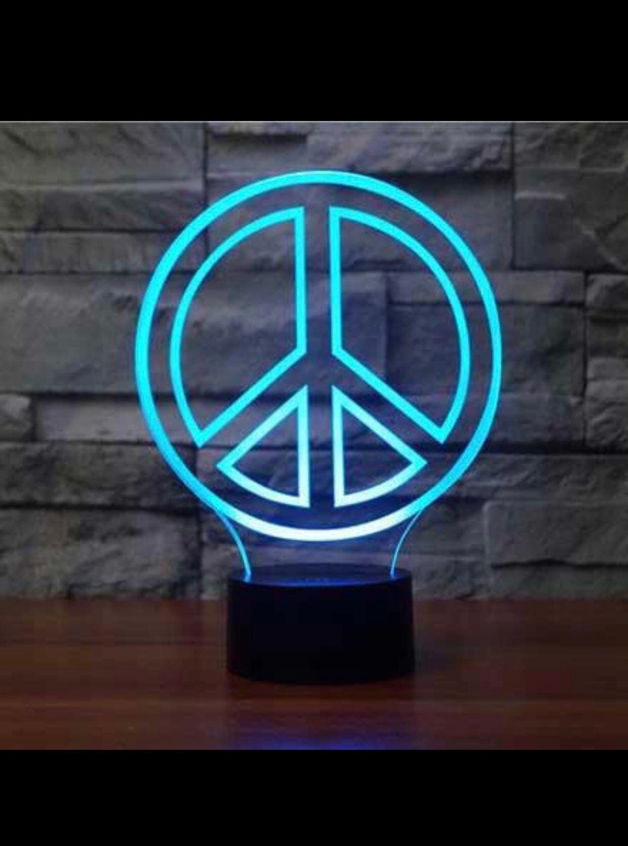 Peace sign light Etsy