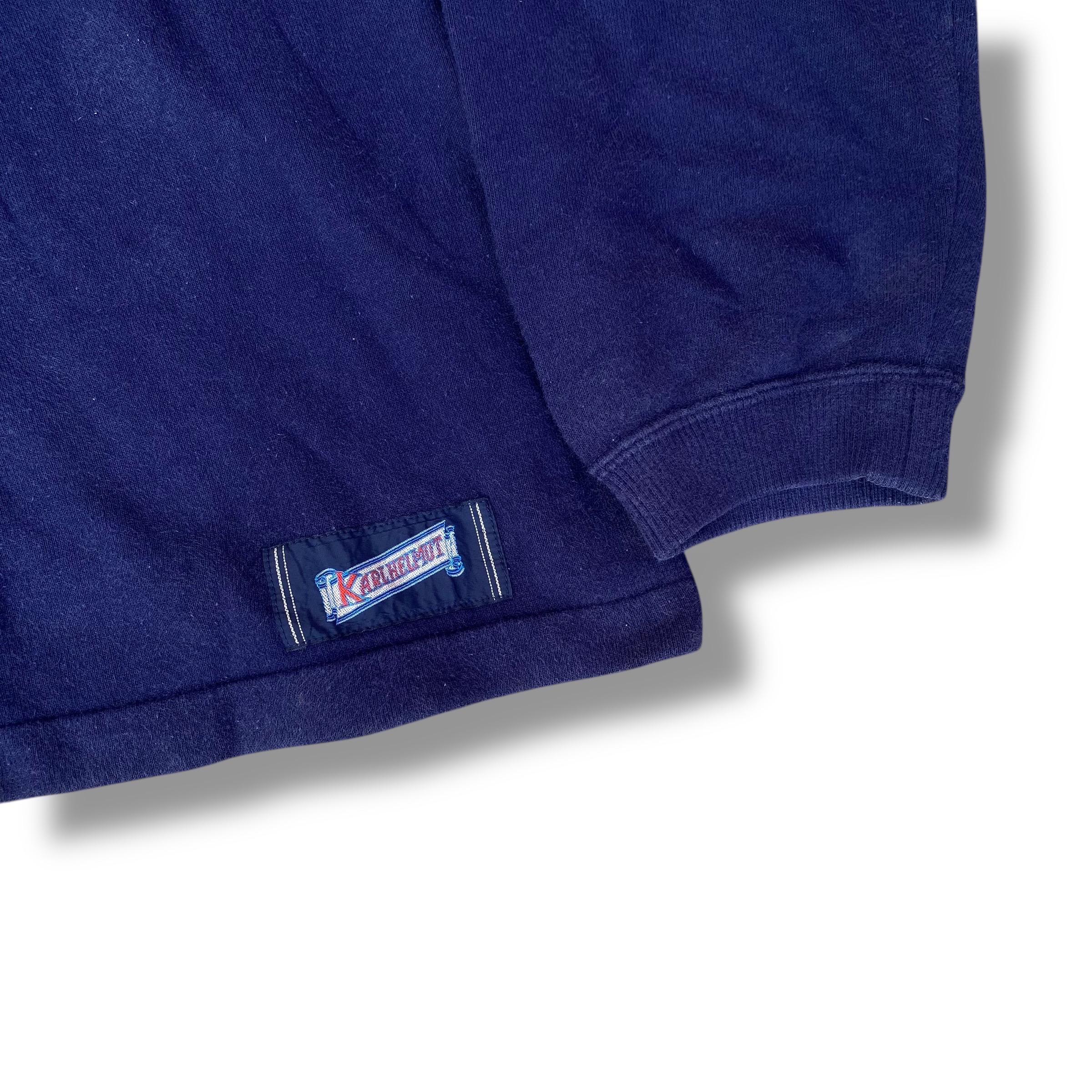 Vintage 90s Karl Helmut Ice Hockey Club Sweatshirt Embroidery