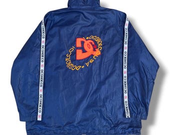 Vintage Dc Shoes Skateboards Windbreaker Jacket Size XL - Etsy